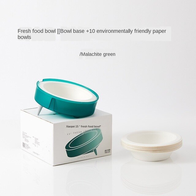 Cat Disposable Food Bowl Replaceable Portable Bowl Dog Feeders Cat Bowls Bowl Holder Eco-friendly Paper Bowl - Image 7