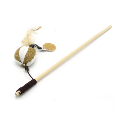 Cat toy funny cat stick funny cat kitten toy wooden handmade cat cat mouse cat toy cat scratch board - Image 2