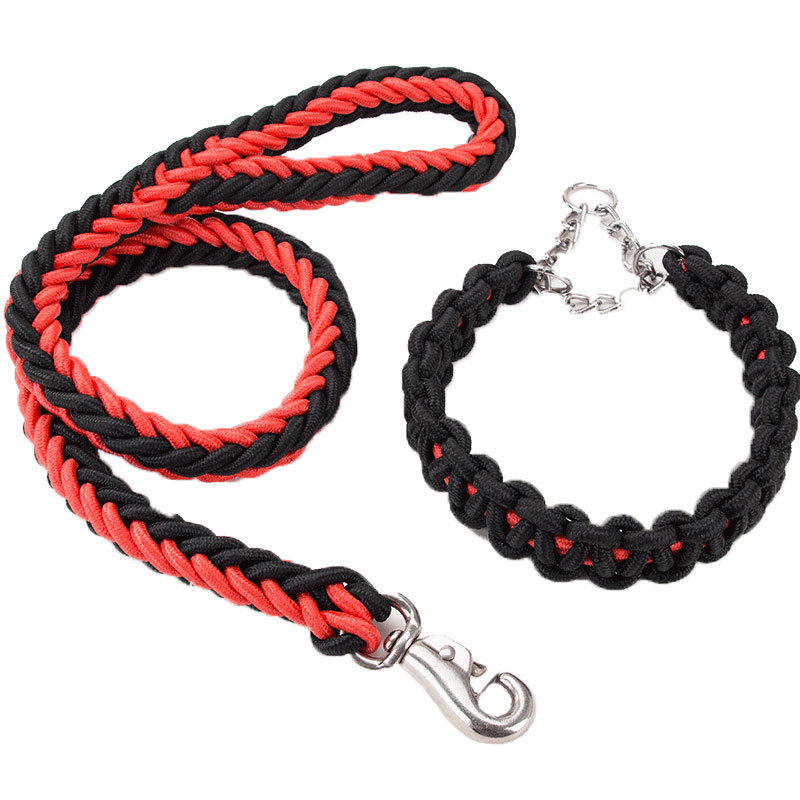 Dog Collars And Belt Covers, Heavy-duty Nylon Braided Ropes, For Training And Walking Leashes Of Small, Medium And Large Dogs - Image 2