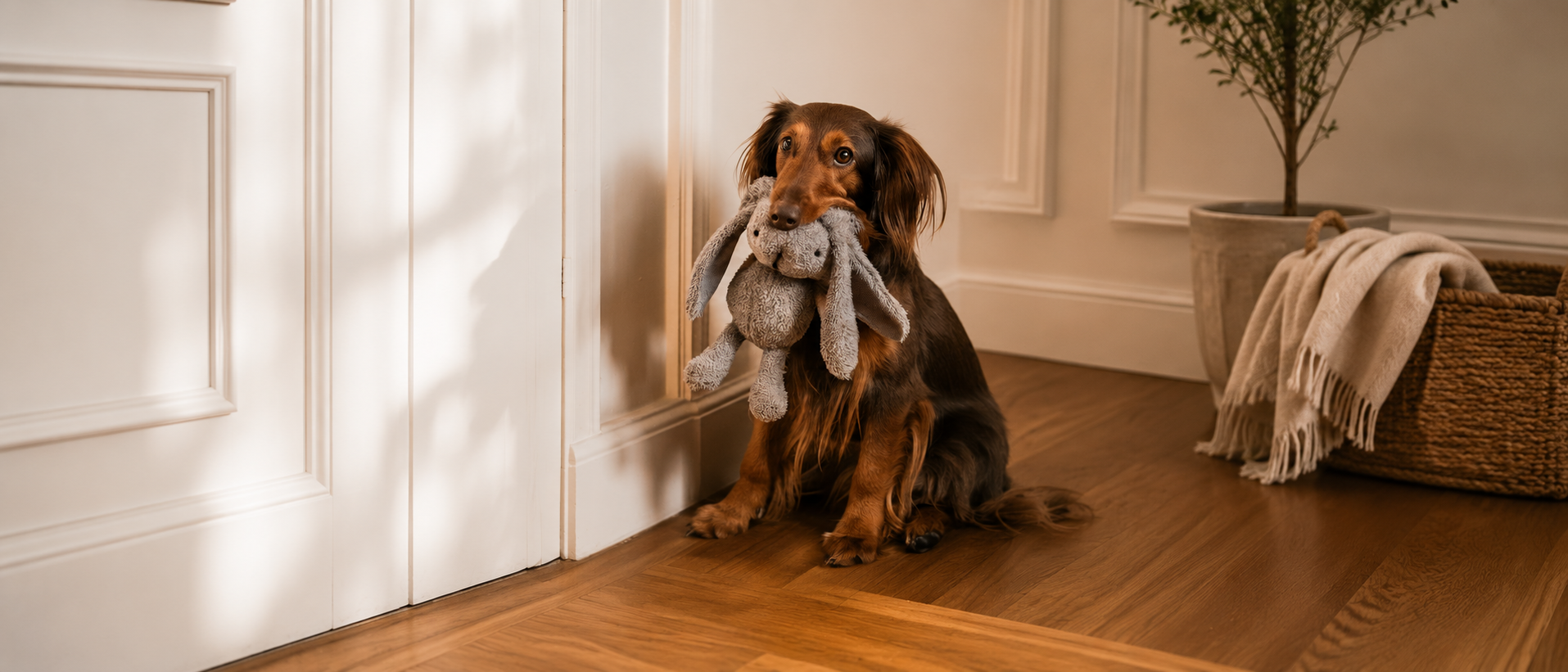 Pet enjoying a comfortable moment at home