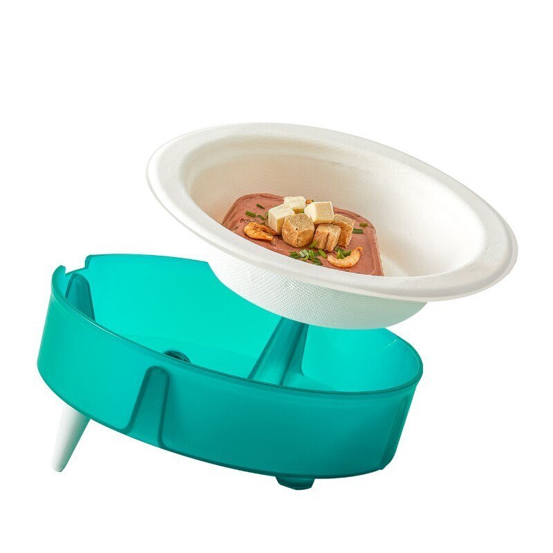 Cat Disposable Food Bowl Replaceable Portable Bowl Dog Feeders Cat Bowls Bowl Holder Eco-friendly Paper Bowl - Image 5