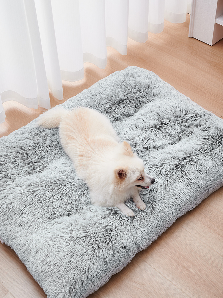 Dog Bed Mats Washable Large Dog Sofa Bed Portable Pet Kennel Long Plush House Sleep Protector Product Dog Bed - Image 7